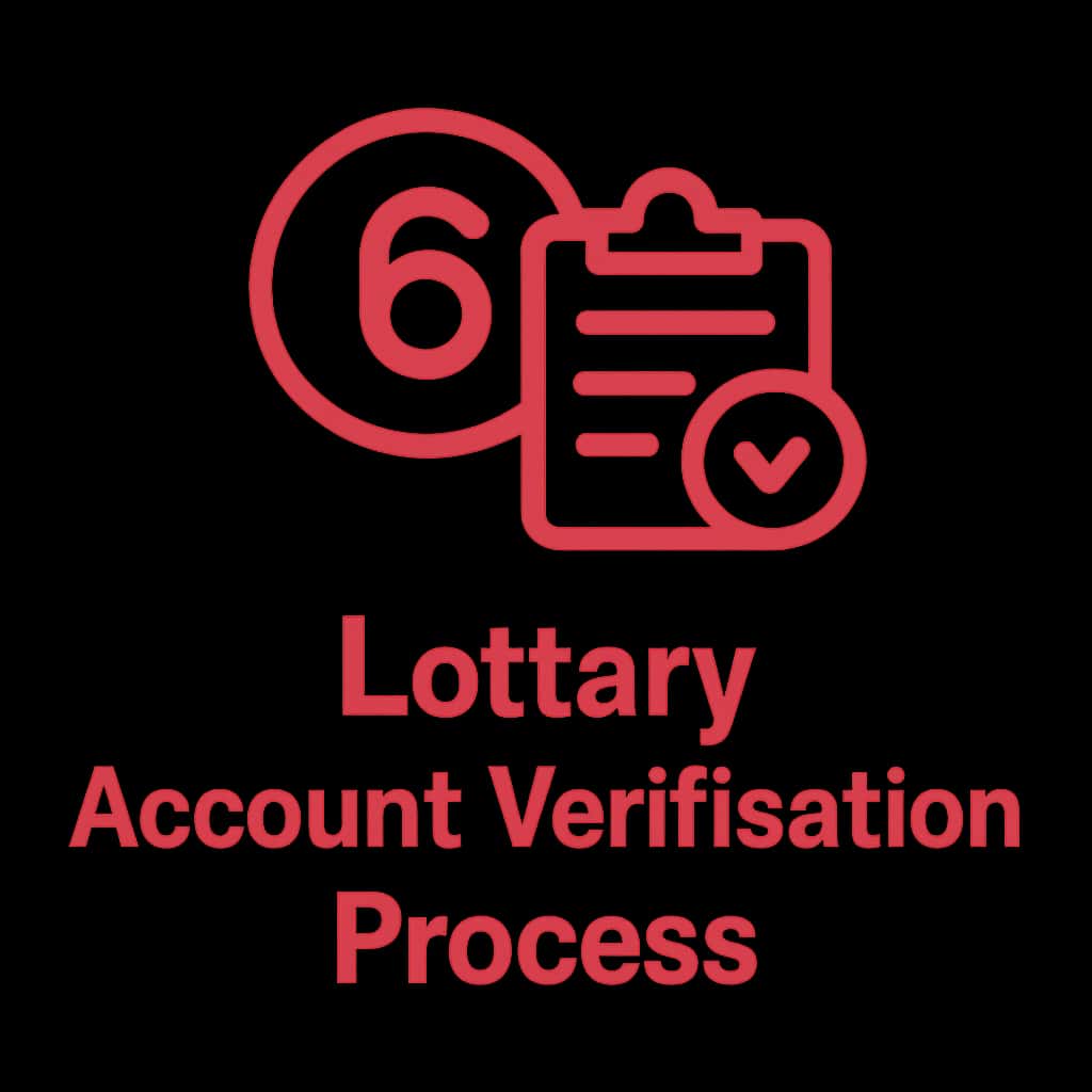 Icon representing the 6 Lottery account verification guide.