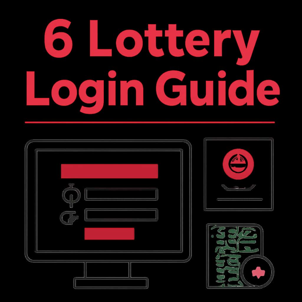 Diagram illustrating the steps in the 6 Lottery Login Guide.