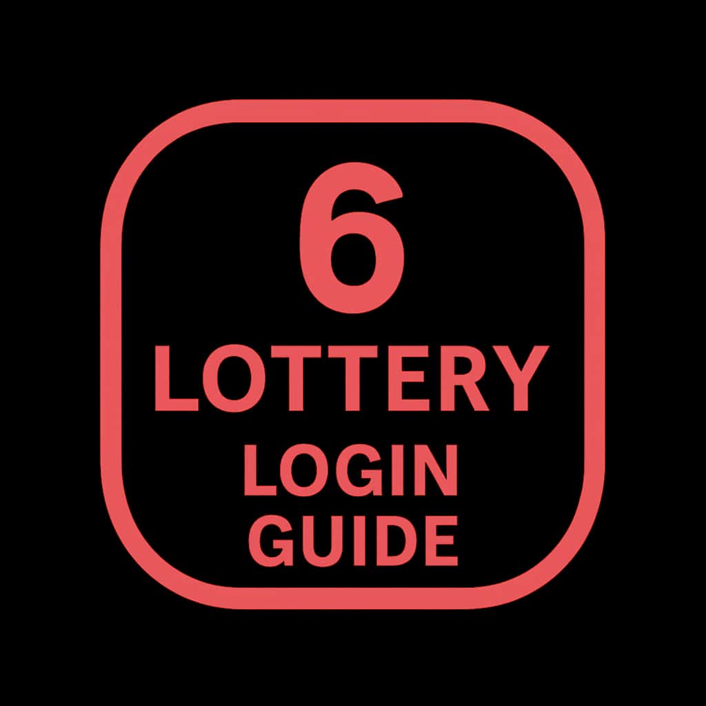 Icon representing the 6 Lottery Login Guide.