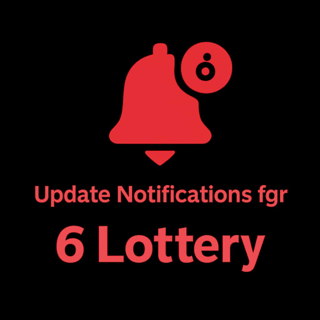 Icon representing update notifications for the 6 Lottery app.