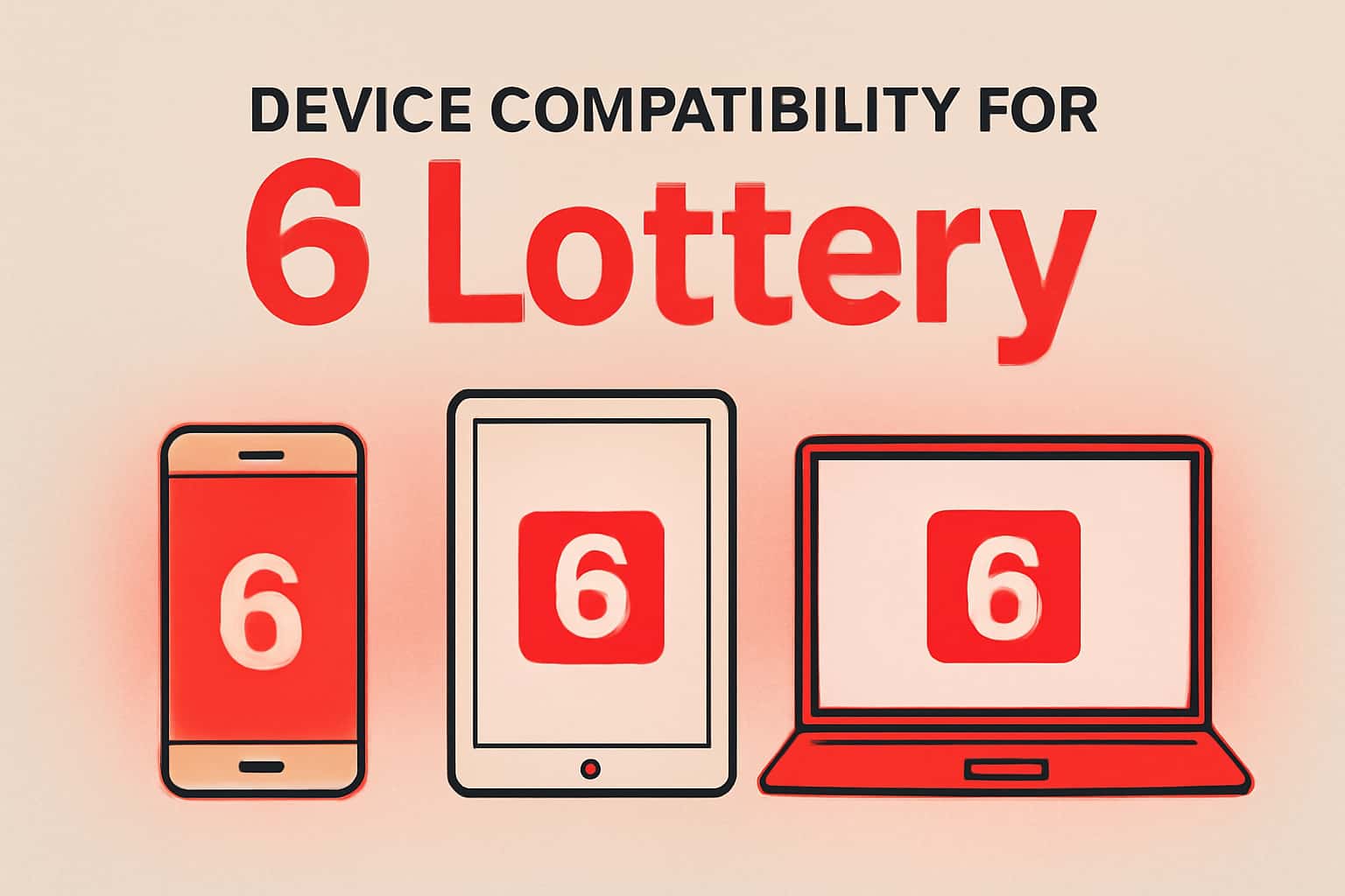 Informational scene about Device Compatibility for 6 Lottery.