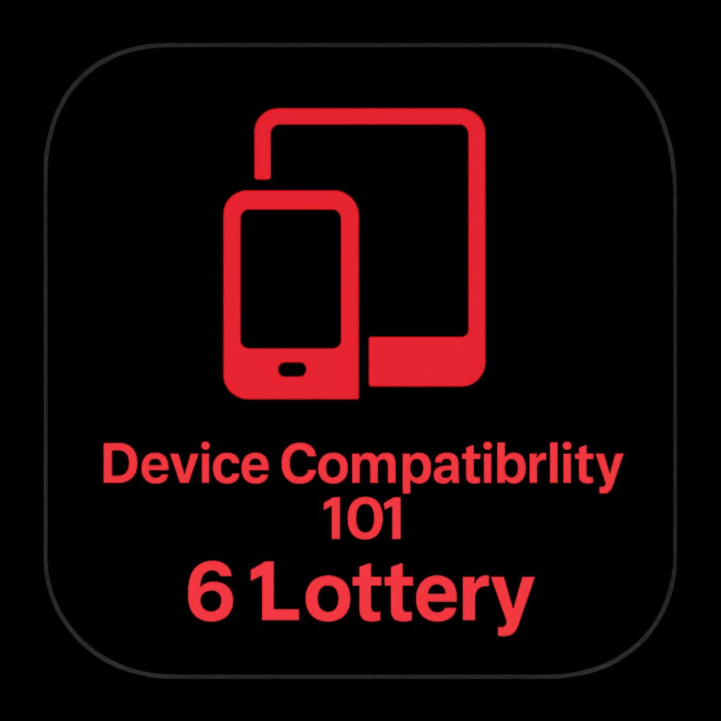 Icon representing Device Compatibility for 6 Lottery.
