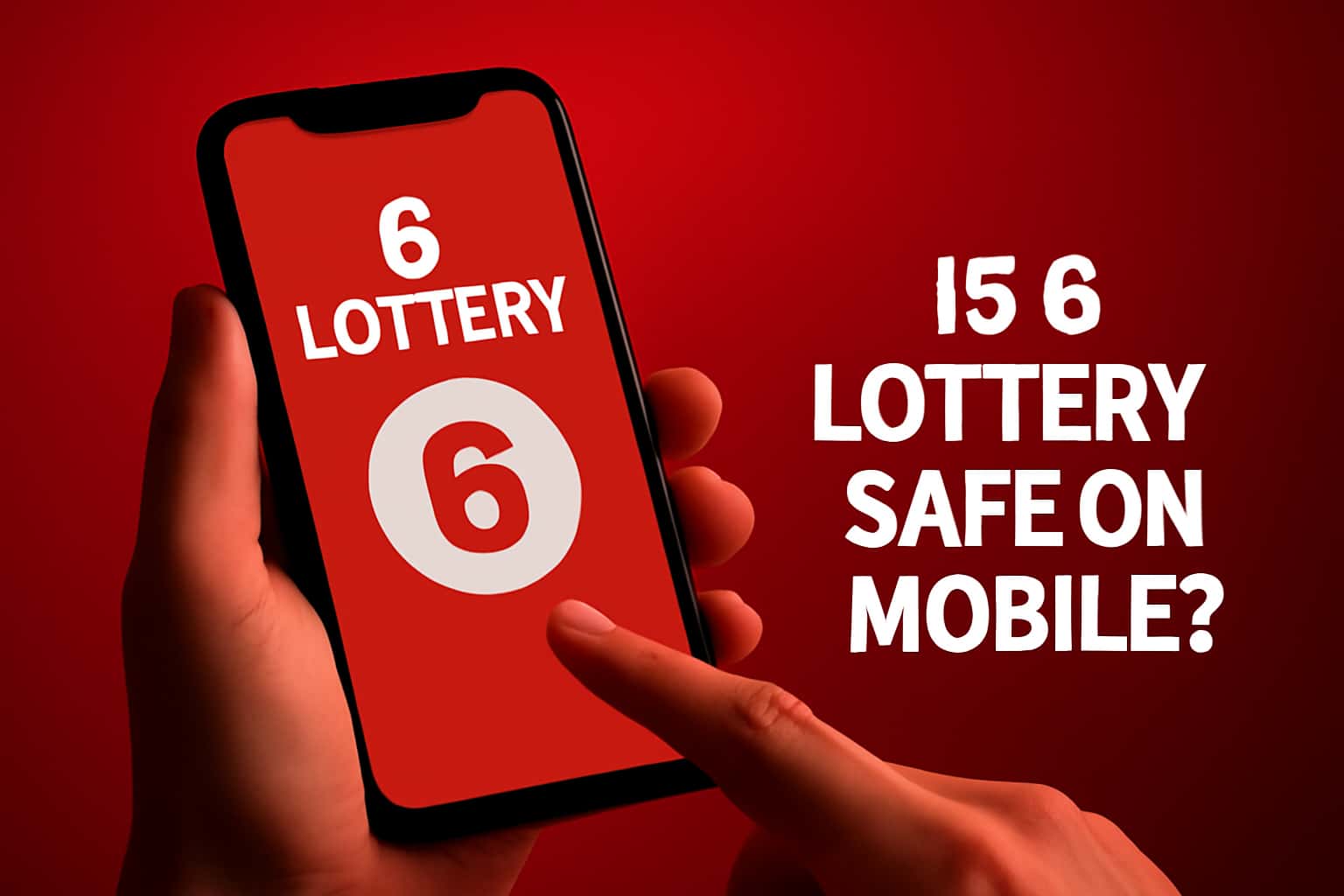 Hero image illustrating the safety and compatibility of the 6 Lottery mobile app.