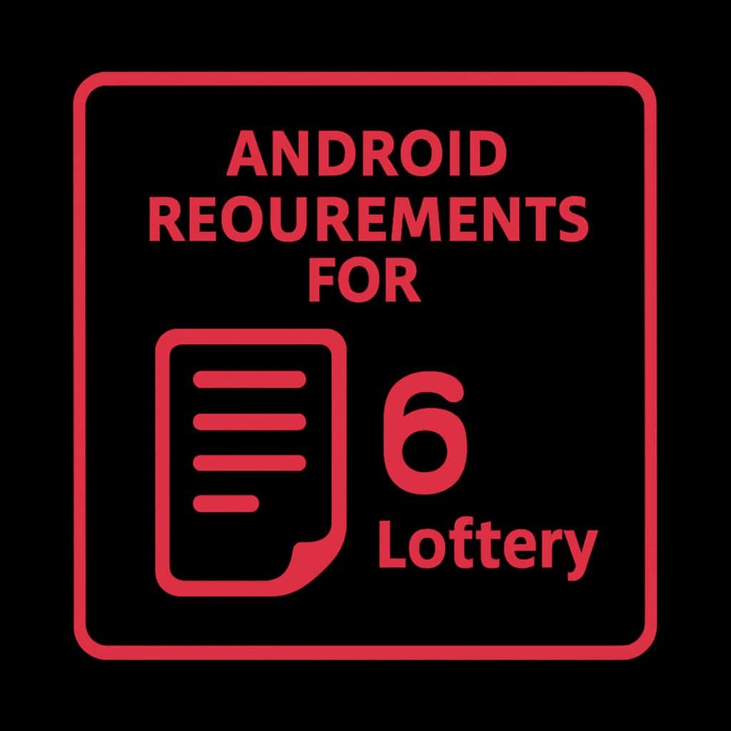 Icon representing Android Requirements for 6 Lottery.