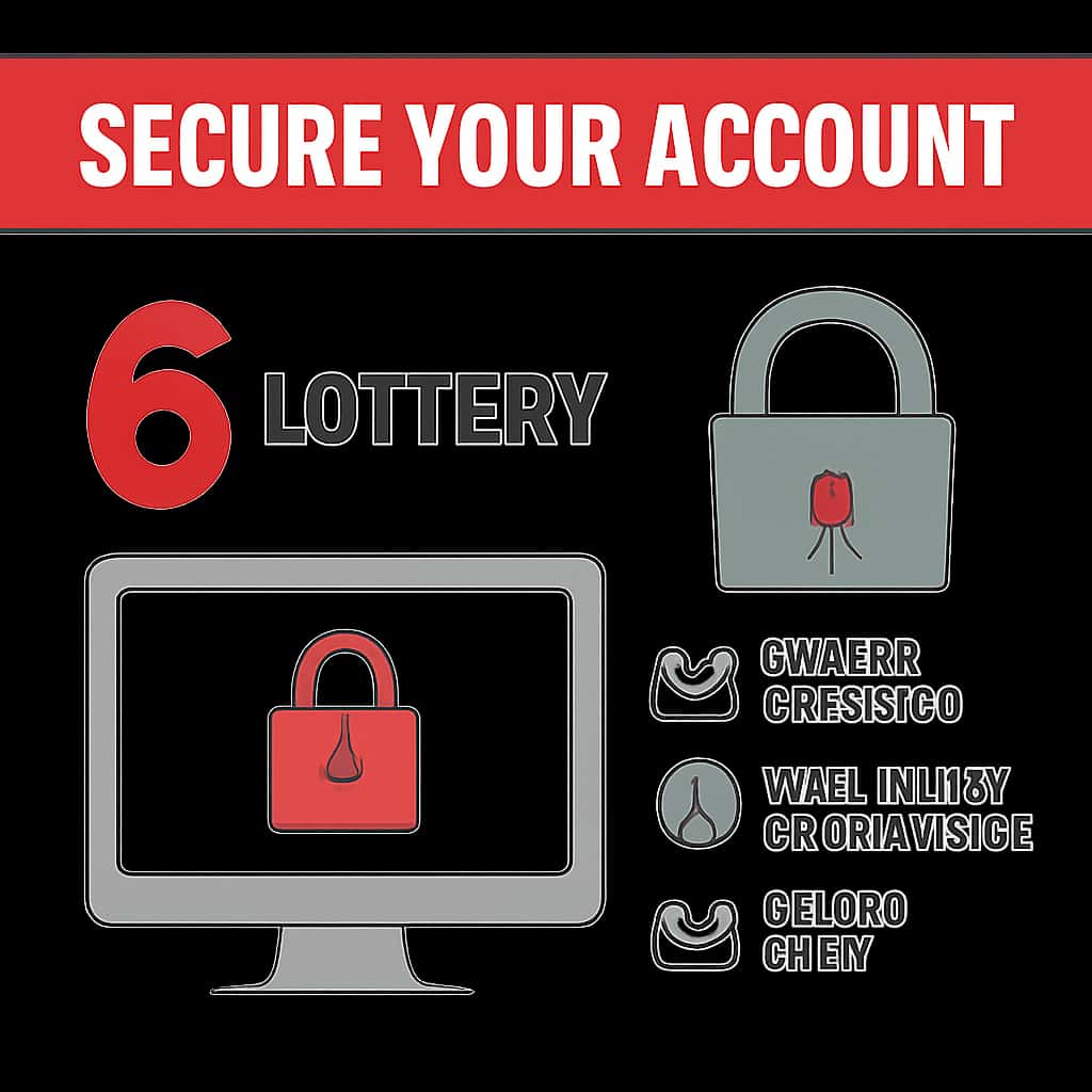 An educational diagram on securing your 6 Lottery account.