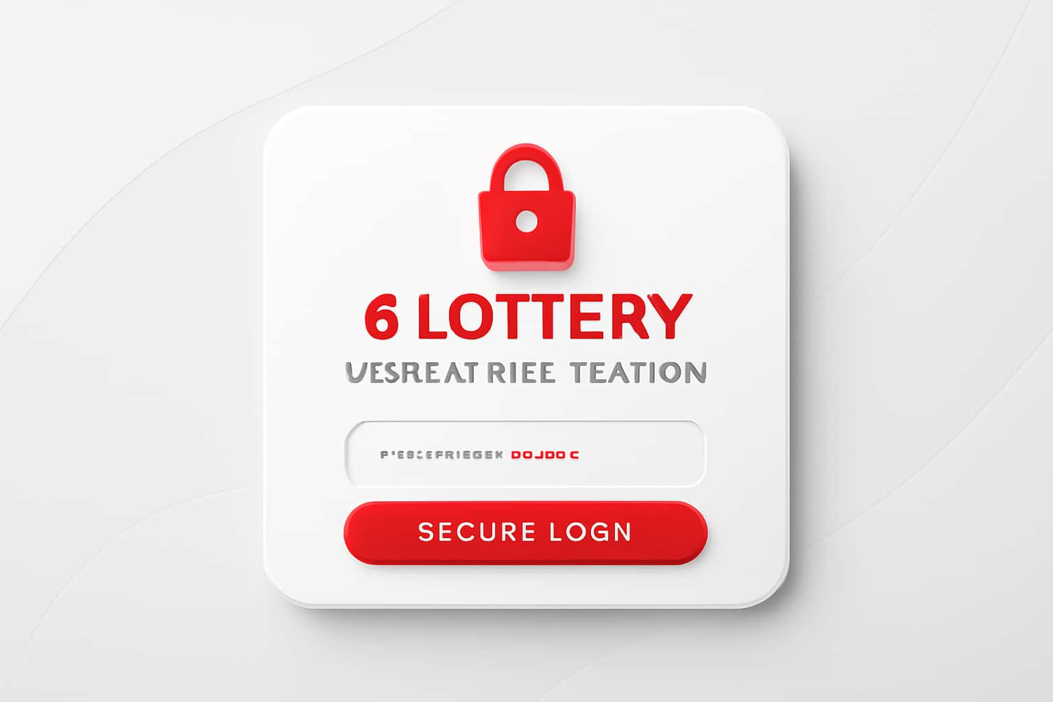 6 Lottery User Authentication Interface