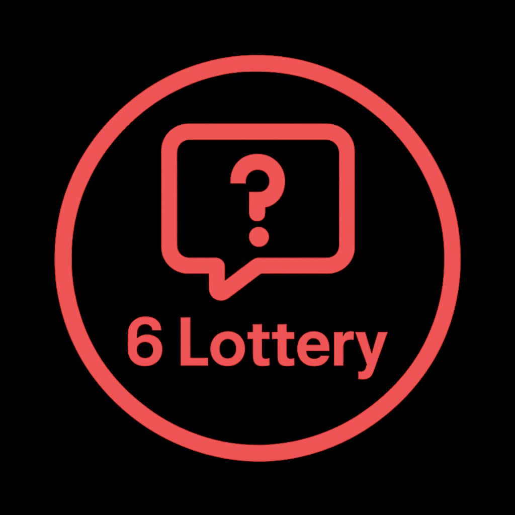 Icon representing support resources for 6 Lottery Issues.