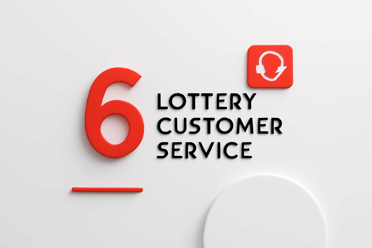 6 Lottery Customer Service Interface