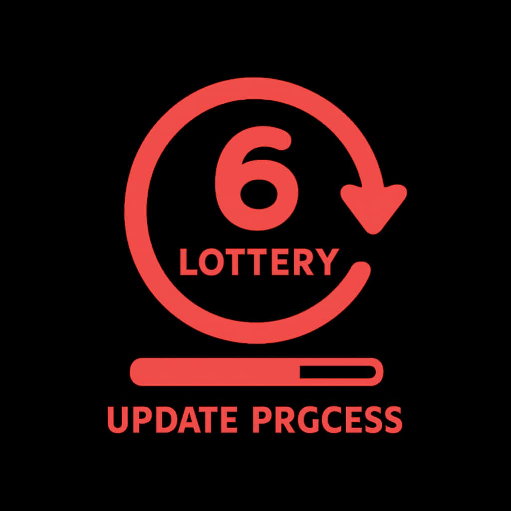 Icon representing the update process for the 6 Lottery App.